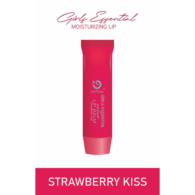 Matt look Lip Makeup Girls Essential Color Moisturizing Lip Balm - Strawberry Kiss