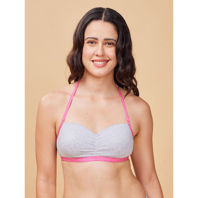 Enamor A125 Padded Wire-Free Medium Coverage Easy Fit Cooling Cotton T-Shirt Bra (S)
