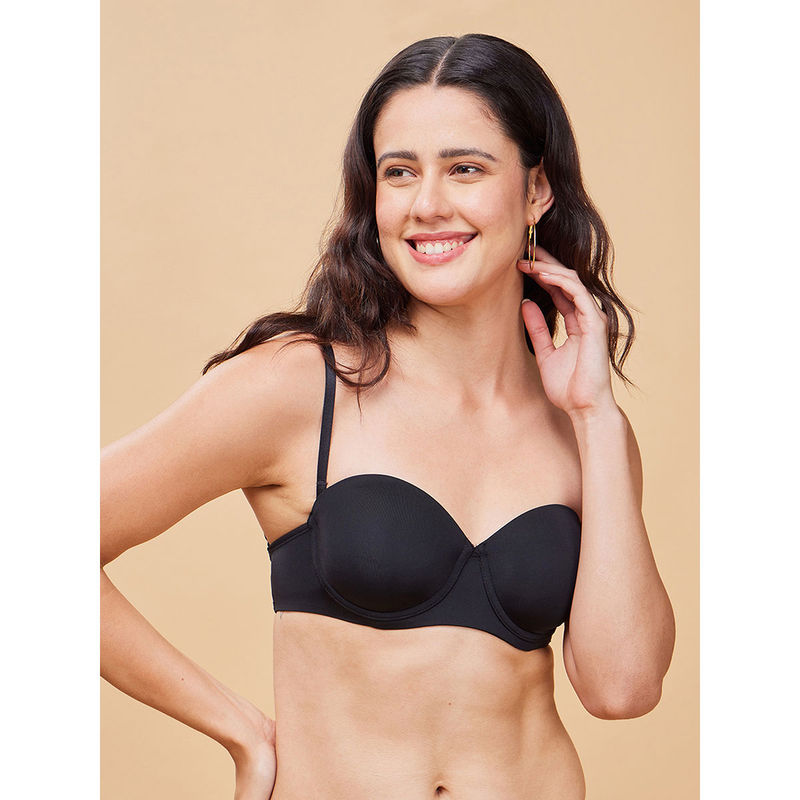 Enamor Transparent Back Detachable Straps Padded Wired High Coverage T-Shirt Bra F132 (32DD)