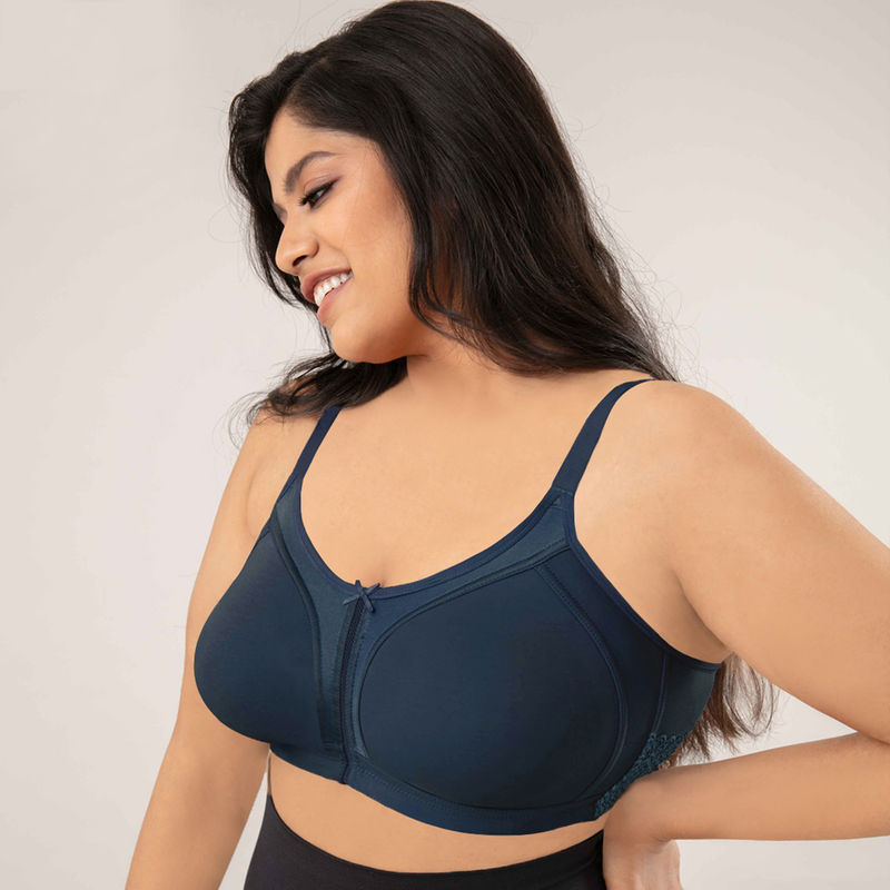 Nykd by Nykaa Support Me Pretty bra - French Navy NYB101 - Blue (38DD)