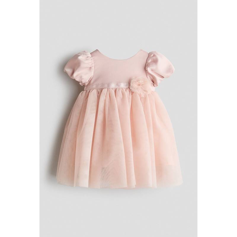 H&M Girls Pink Empire-Line Dress (2-3 Years)