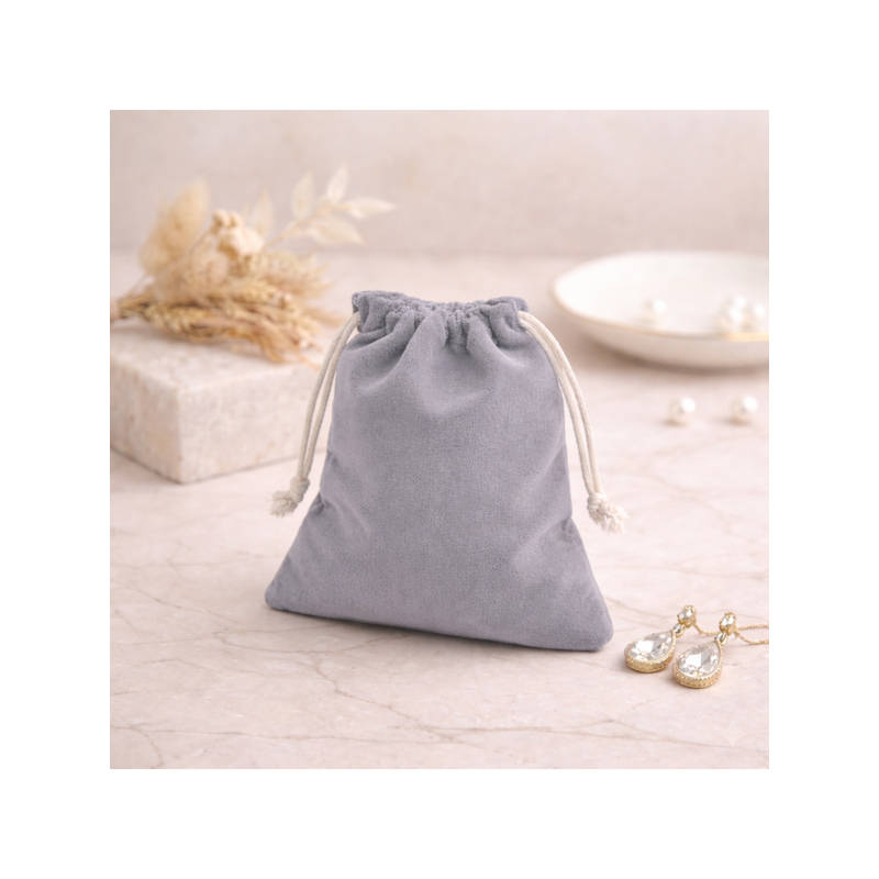 The Big Trove Grey Suede Jewellery & Multi-Purpose Organizer Pouch (M)