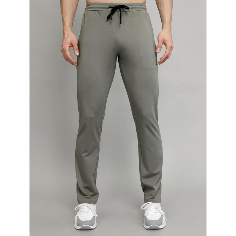 Rock.it Grey Polyester Blend Solid Trackpant (M)