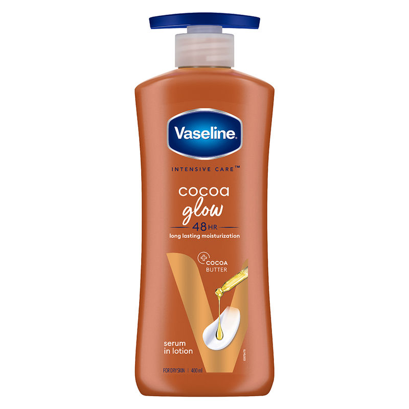 Vaseline Intensive Care Cocoa Glow Serum in Lotion with 100% Pure Cocoa & Shea Butter
