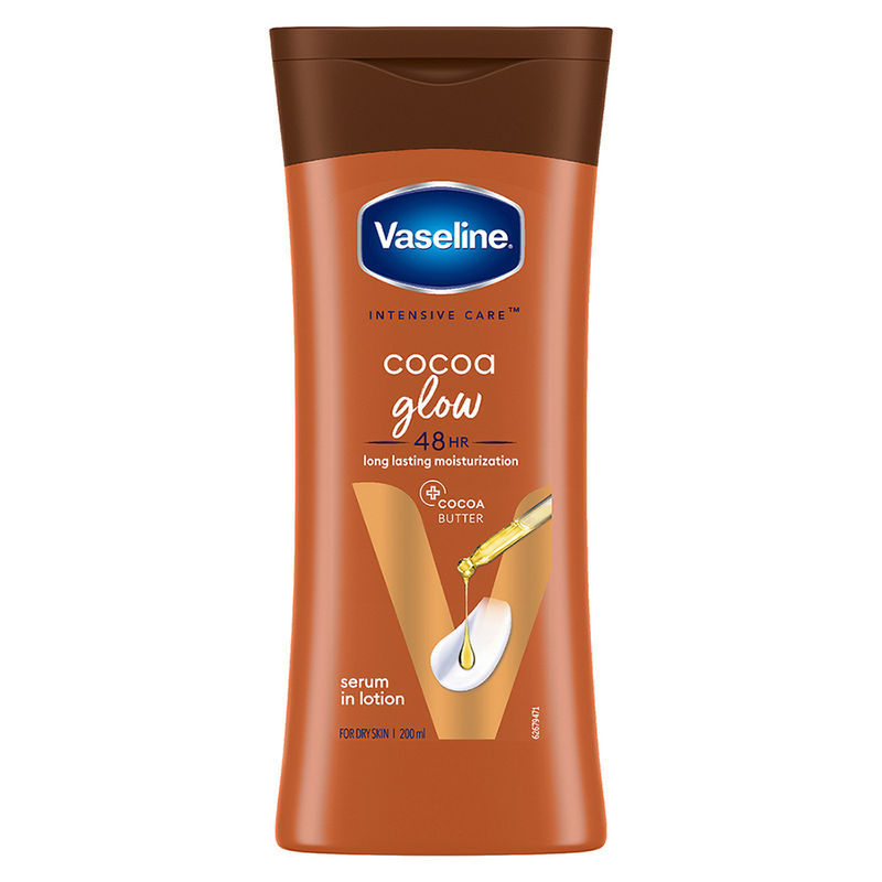 Vaseline Cocoa Glow Serum In Lotion 100% Pure Cocoa & Shea Butter for Glowing & Soft Skin