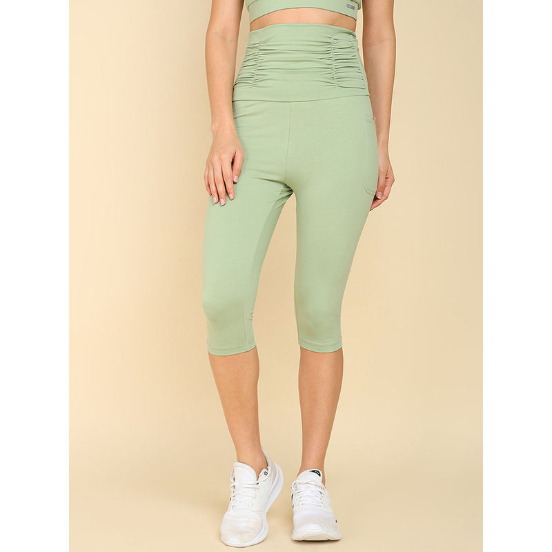 Zelena Ultra Stretch Pregnancy Postpartum Capri for Women (M)