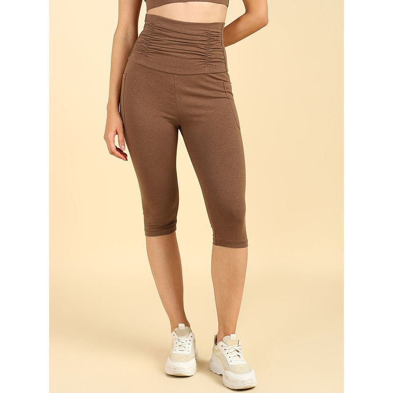 Zelena Ultra Stretch Pregnancy Postpartum Capri for Women (M)