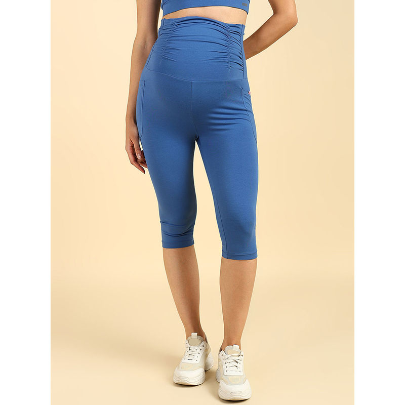 Zelena Ultra Stretch Pregnancy Postpartum Capri for Women (M)