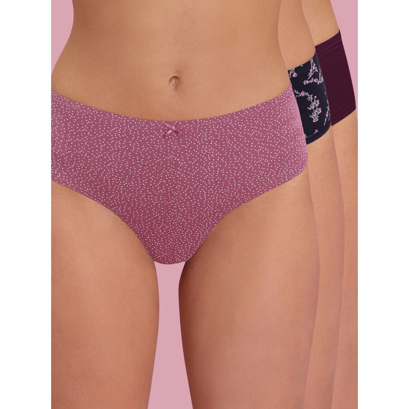 Nykd by Nykaa NYP033-Multicolor-Outer Elastic-Hipster-Pack Of 3-S