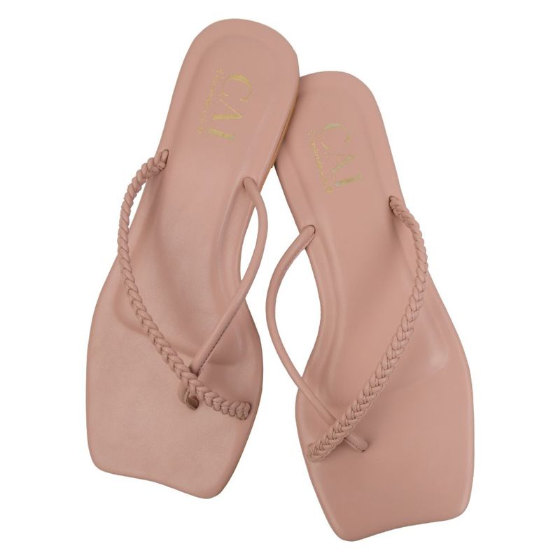 THE CAI STORE Braid In Flamingo Pink Flats - Euro 40