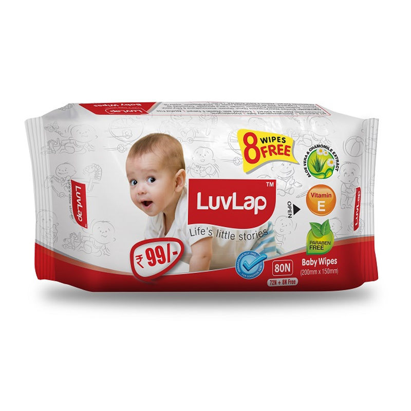 LuvLap Paraben Free Baby Wet Wipes 