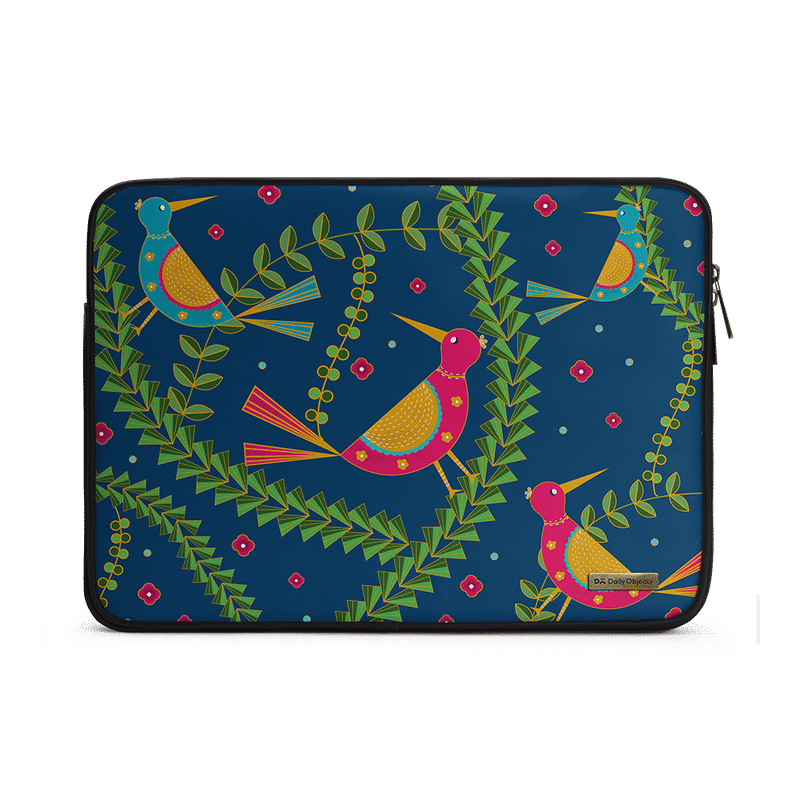 DailyObjects Teal Birds Zippered Sleeve For Laptop/macbook Buy