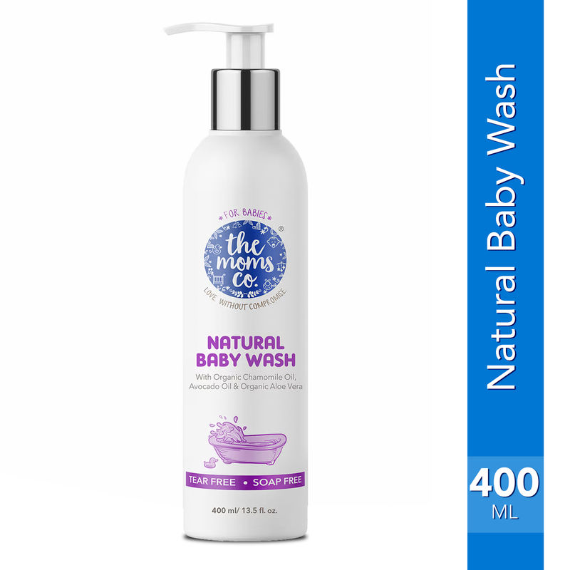 The Moms Co Tear Free Natural Baby Wash For Skin Moisturising With Chamomile & Coconut