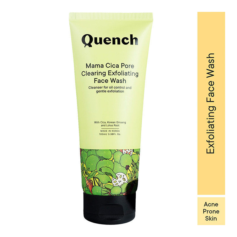 QUENCH Pore Clearing Face Wash With Cica & Volcanic Ash For Oily & Acne Prone Skin