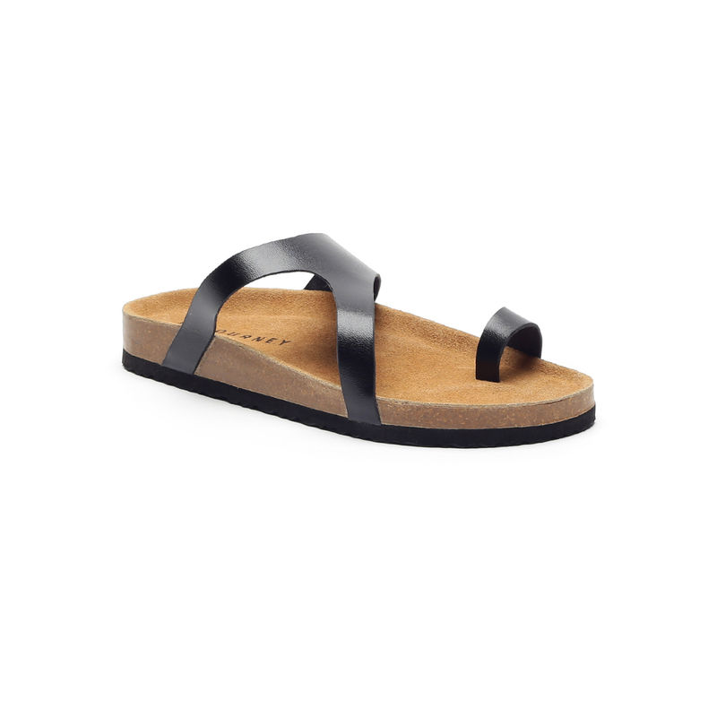 HF Journey Black Mira Casual Sandals (UK 5)