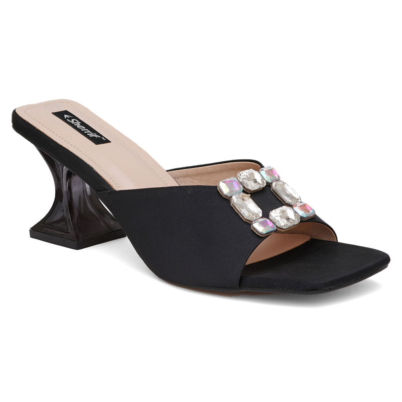 Buy Sherrif Shoes Womens Black Color Heels Online