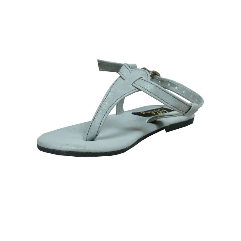 Buy Grey Flat Sandals for Women by Metro Online | Ajio.com