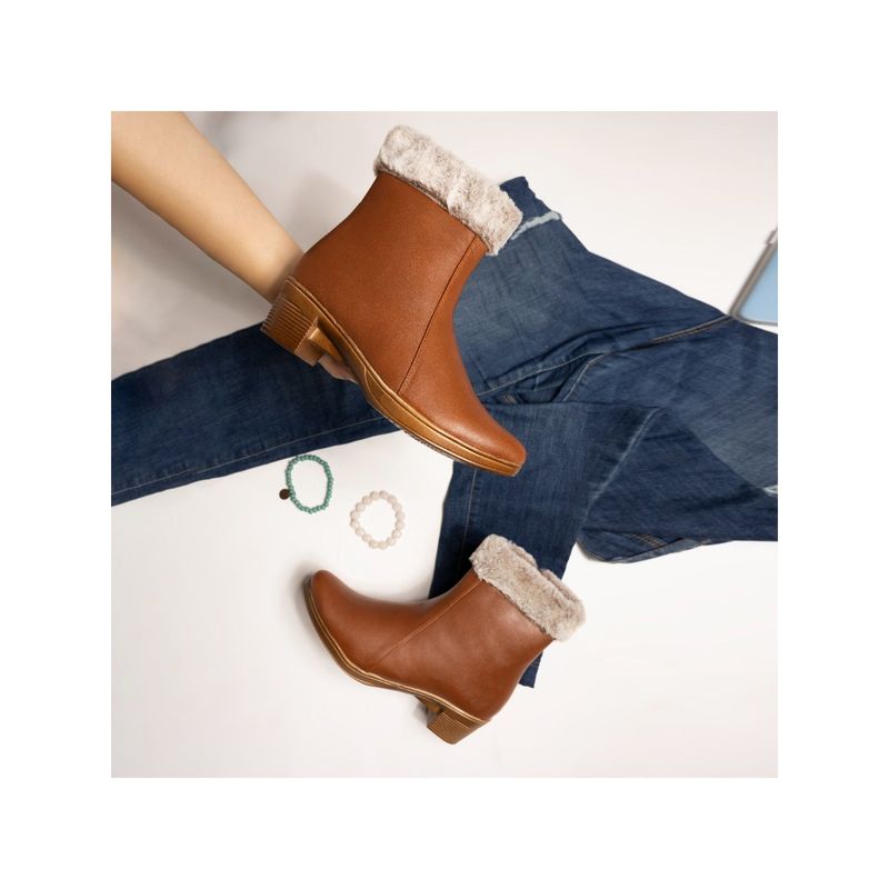 Shoetopia Casual Party Wear Daily Wear Trendy Comfortable Stylish Boots for Girls (EURO 36)