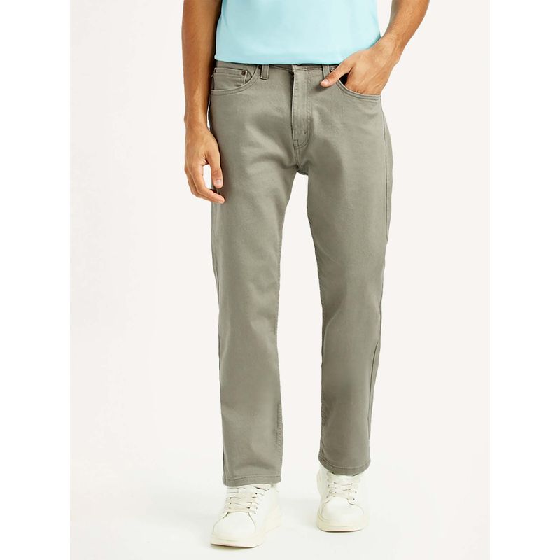 Levi's Men's 505 Straight Fit Grey Jeans (32)