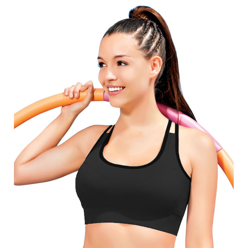 Enamor Wirefree Padded Sports Bra Black Buy Enamor Wirefree Padded