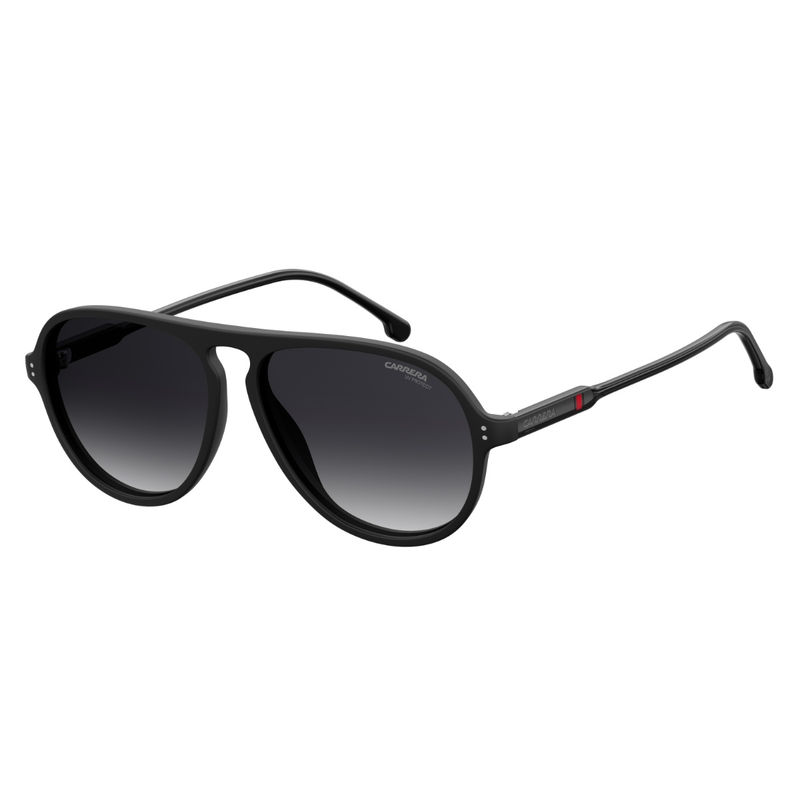 Carrera Sunglasses Dark Grey Shaded Lens Pilot Sunglass Matte Black