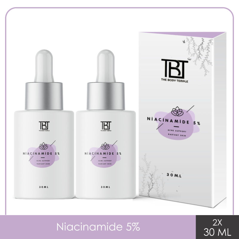 The Body Temple 5% Niacinamide Face Serum - Pack of 2