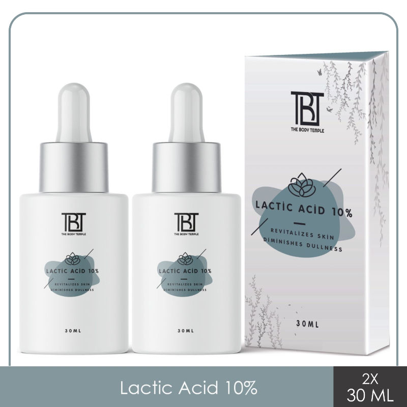 The Body Temple Lactic Acid 10% Face Serum (Pack of 2)