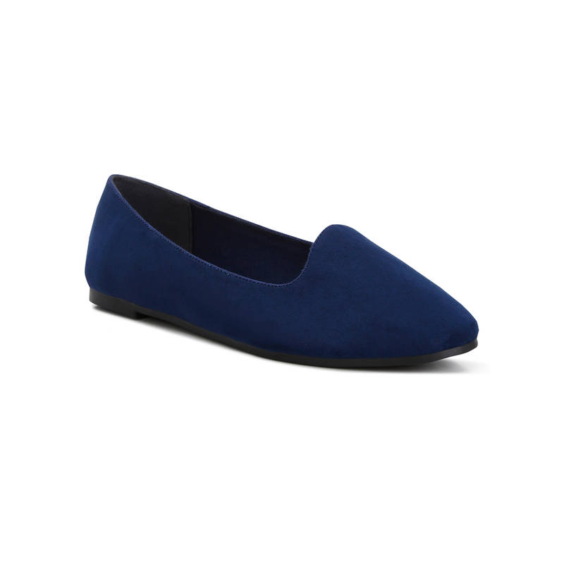London Rag Women Casual Flat Ballerinas Navy Blue (UK 3)