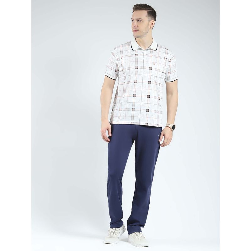 Monte Carlo Men'S White Checkered Collar Neck Lower (Set of 2) (2XL)