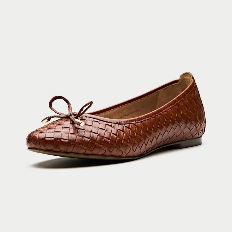 Oroh Brown Low Top Pair Of Ballerinas (EURO 36)