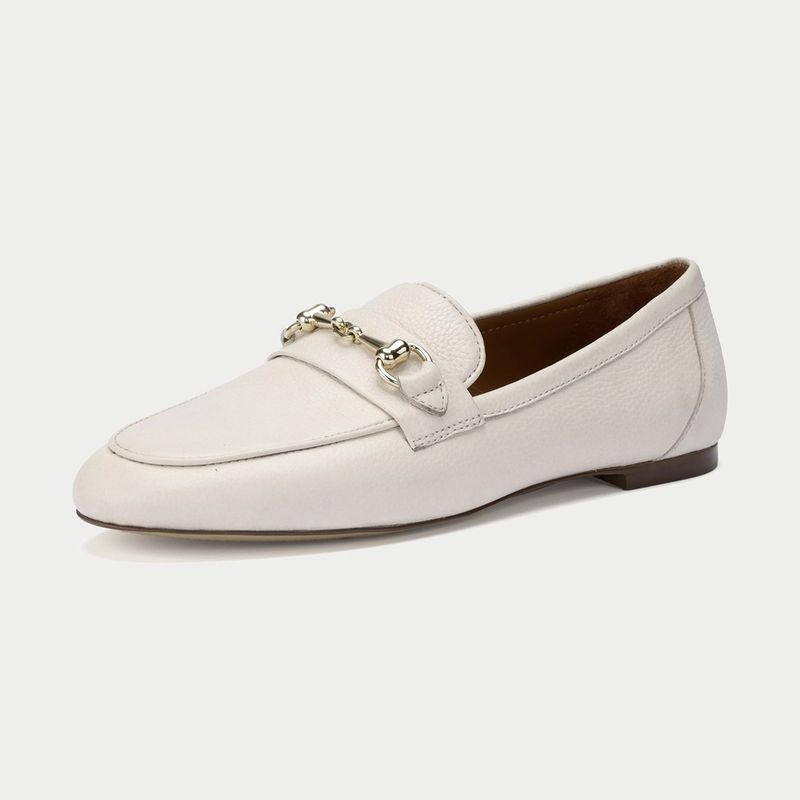 Oroh White Low Top Pair Of Loafers (EURO 42)