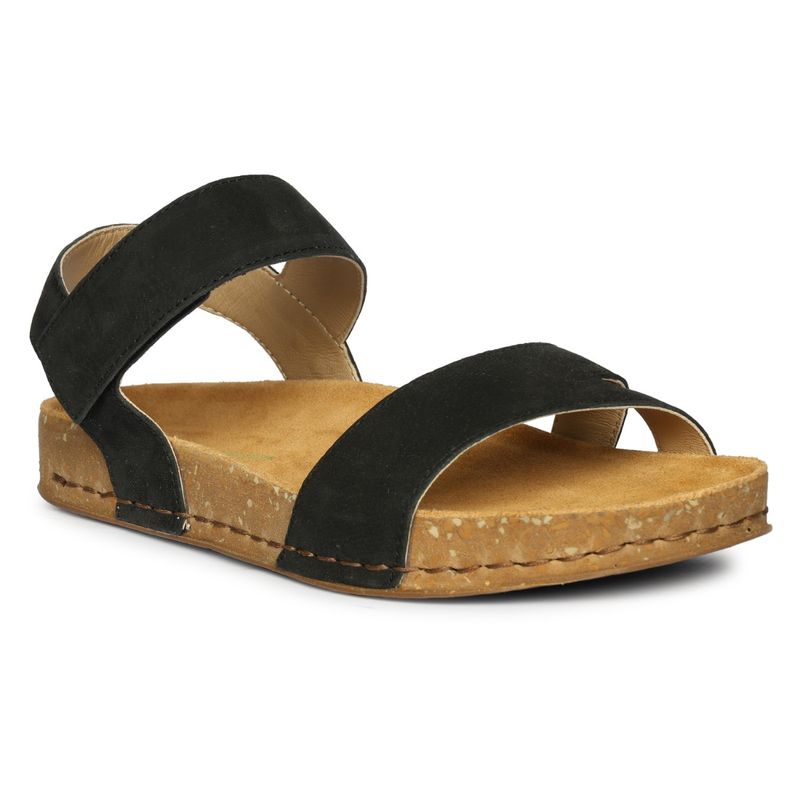 El Naturalista Black Flatform Pair Of Sandals (EURO 36)