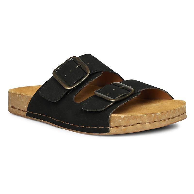El Naturalista Black Flatform Pair Of Sandals (EURO 36)
