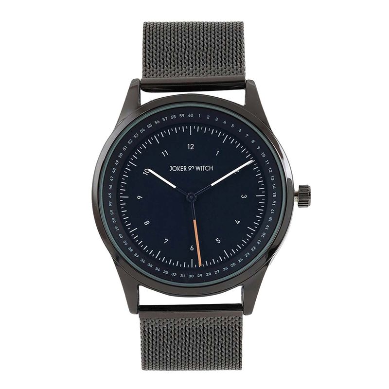 JOKER118 Buy Joker & Witch Montego Blue Dial Gunmetal Mesh Strap Analog