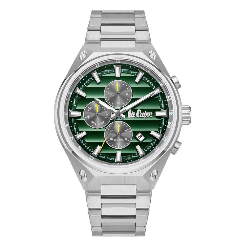 Buy Lee Cooper Multifunction Green Round Dial Mens Watch - LC08026
