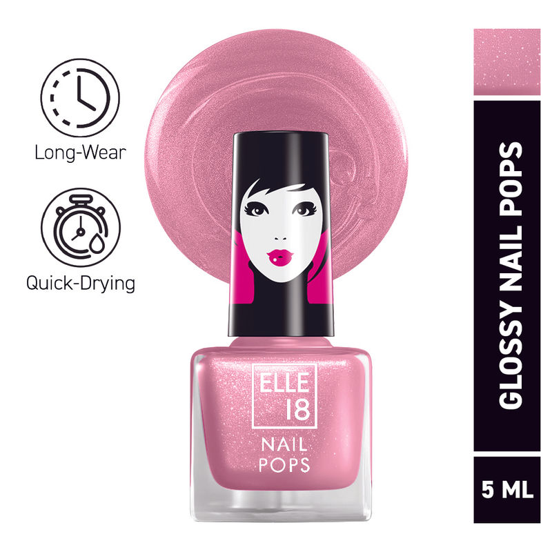 Elle 18 Nail Pops Nail Polish Glossy Finish, Quick-drying & Long Wearing - 28