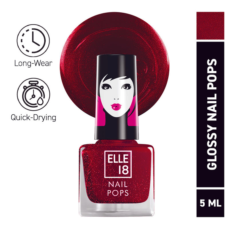 Elle 18 Nail Pops Nail Polish Glossy Finish, Quick-drying & Long Wearing - 31