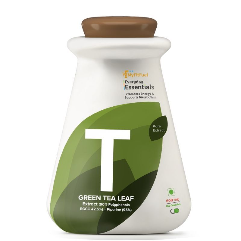 MyFitFuel Green Tea Leaf Extract (90% Polyphenols Egcg 42.5%) + Piperine (95%) 600mg