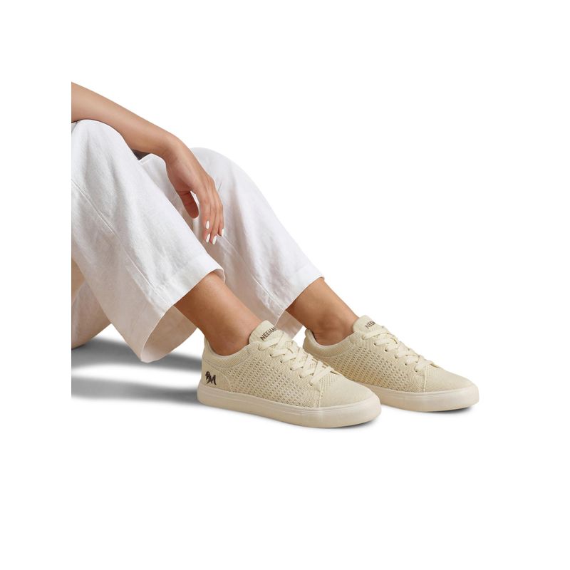 Neeman's Womens Ivory Court Sneakers (UK 4)