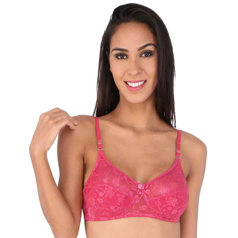 Bralux Madhu Lace Full Cup B Bra Rose (32B)
