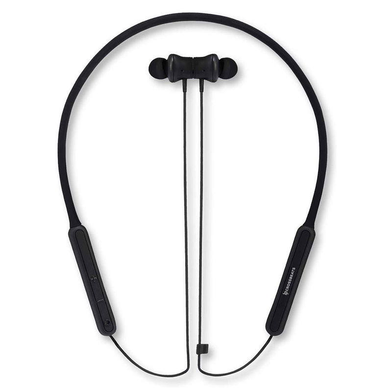 Crossbeats Vibe Silicon Tpu Bluetooth Headset With Mic Rich Black