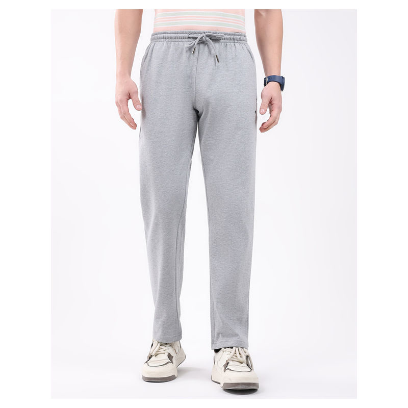 Monte Carlo Men Grey Regular Fit Lower Trackpant (L)