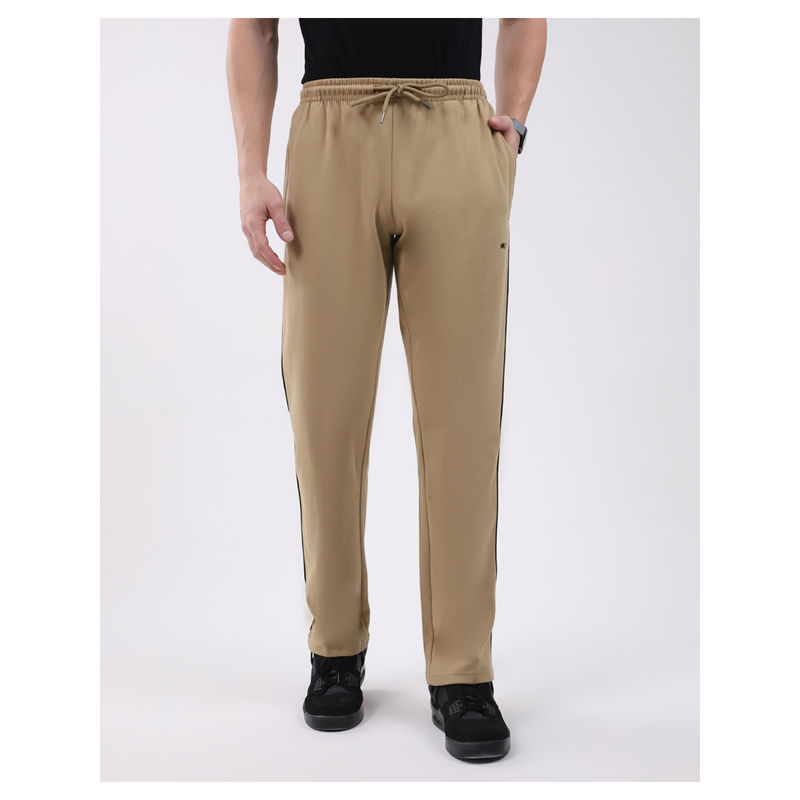 Monte Carlo Men Khaki Regular Fit Lower Trackpant (XL)