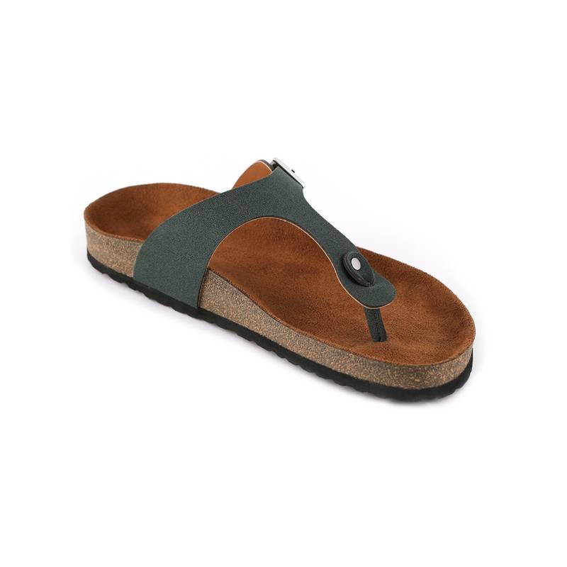 MOZAFIA Women Green Solid Sandals (UK 4)