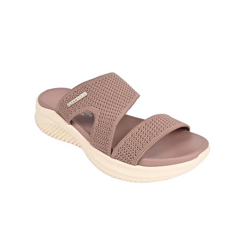 SKECHERS Pink Mesh Rubber Women Sandals (UK 5)