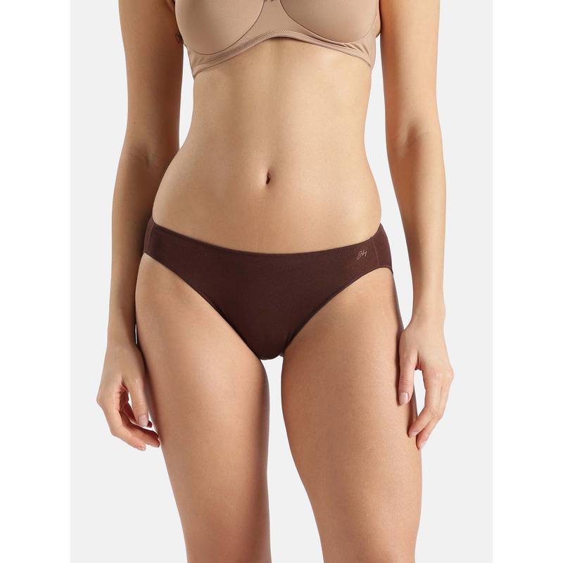 Jockey 1803 Medium Coverage Modal Stretch Bikini Brown (M)