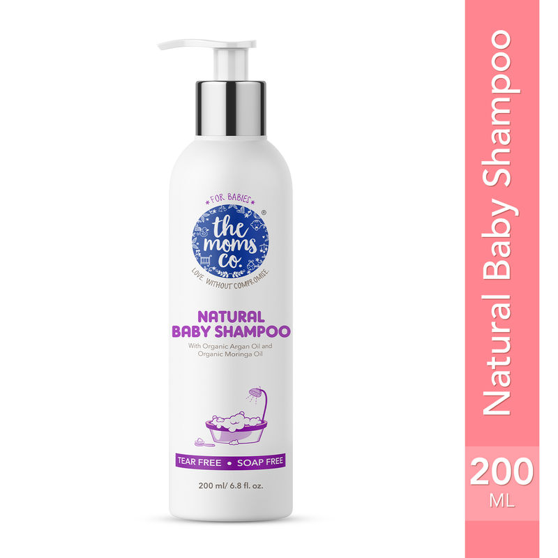 The Moms Co Tear Free Natural Baby Shampoo For Hair Growth & Strengthening With Argan Oil