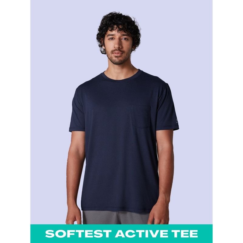 GLOOT Mens Anti-Odour T-Shirt GLA005 Navy Blue (L)