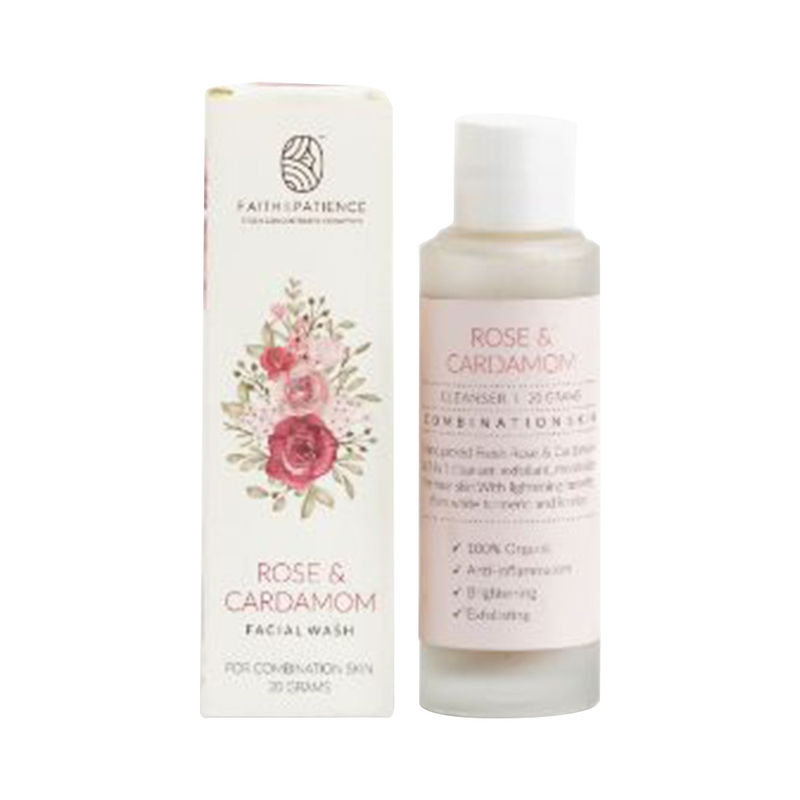 Buy Faith & Patience Rrose & Cardamom - Face Wash (Combination Skin) Online