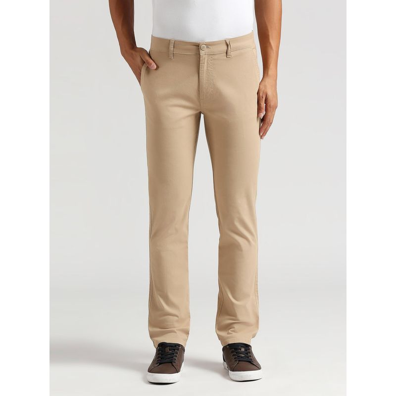 Pepe Jeans Cream Mid Waist Cash Fit Chinos (32)